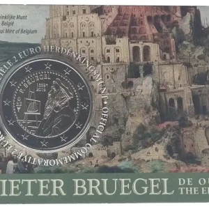 Belgien 2 Euro Gedenkmünze - 450. TODESTAG VON PIETER BRUEGEL DEM ÄLTEREN 2019 in Coincard Top-Qualität