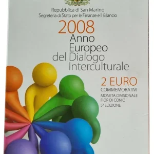 Günstig San Marino 2 Euro Gedenkmünze Europäisches Jahr des Interkulturellen Dialogs 2008 im Blister