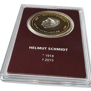Must-Have Silbermedaille Helmut Schmidt Prooflike im Plastiketui mit Zertifikat