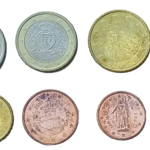 Neuheit San Marino 3,88 Euro Kursmünzensatz 2007 lose Bankfrisch