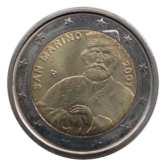 San Marino 2 Euro Gedenkmünze Guiseppe Garibaldi 2007 in Münzkapsel Premium