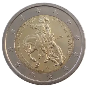 Bestseller Vatikan 2 Euro Gedenkmünze Heiliges Jahr der Barmherzigkeit 2016 in Münzkapsel