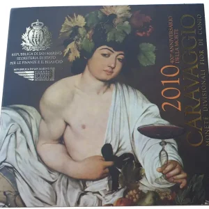 KMS San Marino 2010 mit 5 Euro Silbermünze 400. Todestag von Michelangelo Caravaggio Versand Am Gleichen Tag