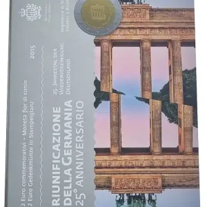 Sichere Zahlung San Marino 2 Euro Gedenkmünze 25 Jahre Wiedervereinigung Deutschland 2015 im Blister
