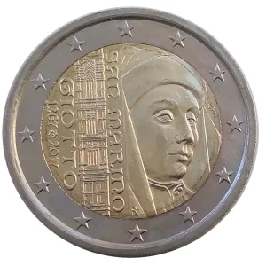 San Marino 2 Euro Gedenkmünze 750. Geburtstag von Giotto di Bondone 2017 in Münzkapsel Jetzt Bestellen