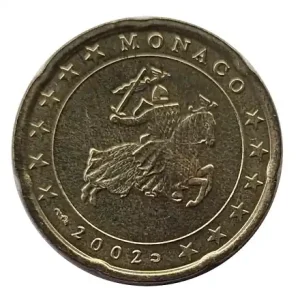 Monaco 20 Cent Kursmünze - Gedenkmünze 2002 Jetzt Zugreifen