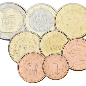 San Marino 3,88 Euro Kursmünzensatz 2008 lose Bankfrisch Garantierte Lieferung