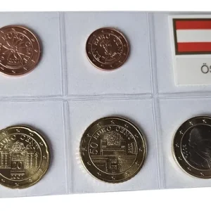Österreich 3,88 Euro Kursmünzensatz 2007 lose Bankfrisch Hochwertig
