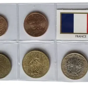 Frankreich 3,88 Euro Kursmünzensatz 2000 lose Bankfrisch Kostenloser Versand