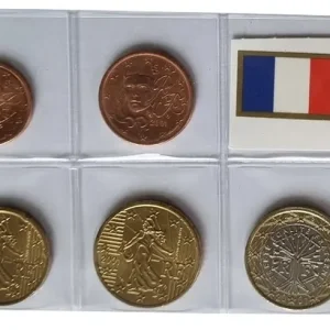 Geld-Zurück-Garantie Frankreich 3,88 Euro Kursmünzensatz 2001 lose Bankfrisch