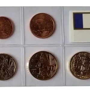 Frankreich 3,88 Euro Kursmünzensatz 2004 lose Bankfrisch Highlight