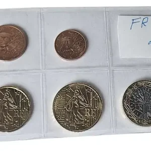 Billig Frankreich 3,88 Euro Kursmünzensatz 2009 lose Bankfrisch