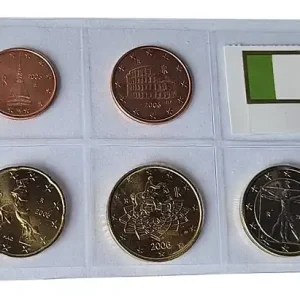 Sichere Zahlung Italien 3,88 Euro Kursmünzensatz 2006 lose Bankfrisch