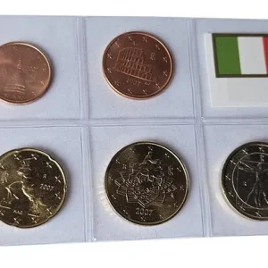 Italien 3,88 Euro Kursmünzensatz 2007 lose Bankfrisch Mega-Angebot