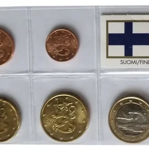 Neu Im Sortiment Finnland 3,88 Euro Kursmünzensatz 2001 lose Bankfrisch