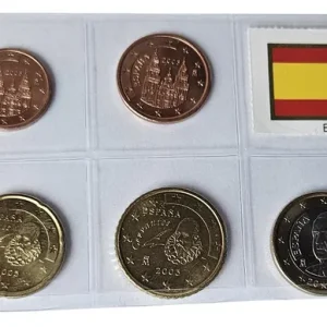 Spanien 3,88 Euro Kursmünzensatz 2003 lose Bankfrisch Kostenloser Rückversand