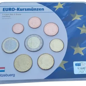 Sale Luxemburg 3,88 Euro Kursmünzensatz 2019 Bankfrisch im Blister