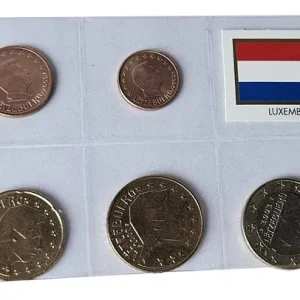 Zertifiziert Luxemburg 3,88 Euro Kursmünzensatz 2002 lose Bankfrisch