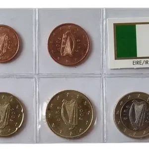Irland 3,88 Euro Kursmünzensatz 2002 lose Bankfrisch Kostenloser Versand