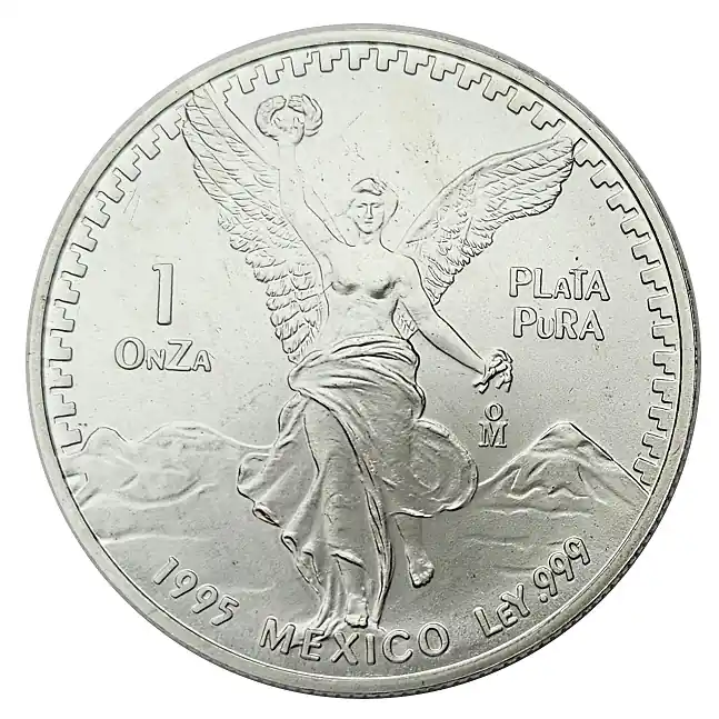 Mexico 1 Oz Silber Libertad - Siegesgöttin 1995 Geprüft
