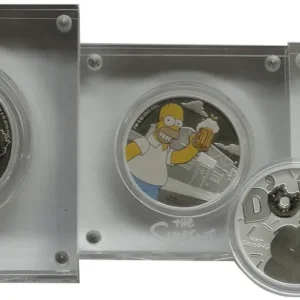 Aktuell The Simpson Münzen Tuvalu - 4er Set - Silbermünzen Sparpaket !