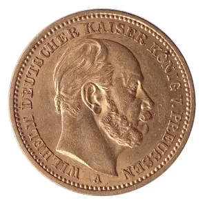 Highlight Deutsches Kaiserreich Goldmünze 20 Goldmark Wilhelm I. 1884 A
