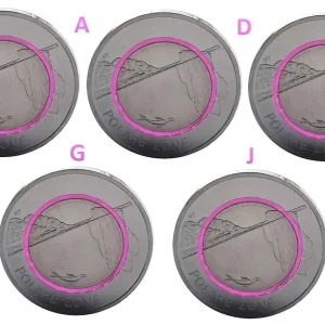 BRD: 5 x 5 Euro Polare Zone 2021 ADFGJ Stempelglanz Heute Kaufen