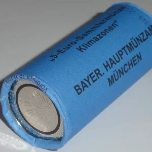 Ausverkauf BRD: 25 x 5 Euro Bimetall Tropische Zone 2017 Münzrolle D