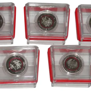 BRD: 5 x 5 Euro Tropische Zone 2017 ADFGJ Polierte Platte Geld-Zurück-Garantie