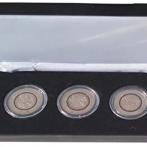 BRD: 5 x 5 Euro Tropische Zone 2017 ADFGJ Stempelglanz im Nobile Etui von Leuchtturm Wochenendangebot