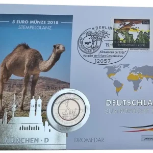 BRD: Numisbrief Dromeda - 5 Euro Bimetall Subtropische Zone D mit Polymer - Ring 2018 Heute Kaufen