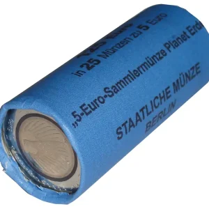 Limited Edition BRD: 25 x 5 Euro Bimetall Blauer Planet Erde 2016 Münzrolle A Berlin