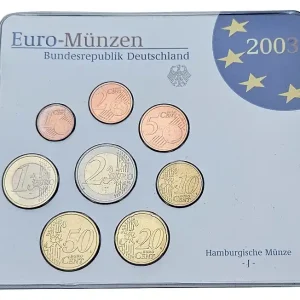 BRD: 3,88 Euro Kursmünzensatz J 2003 Stempelglanz - Original Blisterverpackung Direkt Vom Hersteller