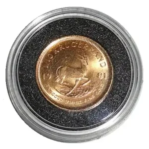 Highlight Südafrika Goldmünze 1/10 Oz Gold Krügerrand 1981