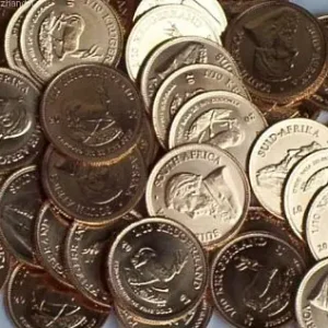 Versand Am Gleichen Tag Südafrika Goldmünze 1/10 Oz Gold Krügerrand 1984