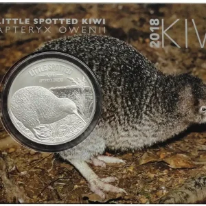 Knallerangebot Neuseeland 1 Oz Silber Kiwi Little Spotted 2018 Reverse Proof- Like im Blister
