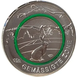 BRD: 5 Euro Gemäßigte Zone A Bimetall mit Polymer - Ring 2019 Preiswert