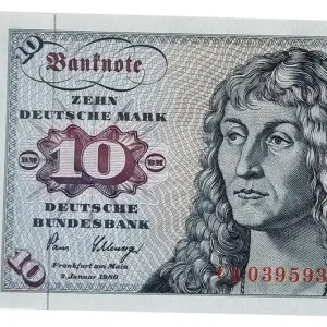 10 DM Banknote - Geldschein 1980 Top Erhaltung Preisknaller