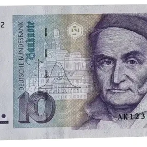 Exklusiv 10 DM Banknote - Geldschein 1989 Sehr gute Erhaltung