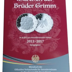Premium Münzsammelbuch der Gebrüder Grimm 20 Euro & 10 Euro Silber Sammlermünzen in Spiegelglanz