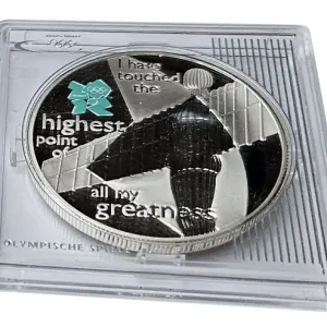 Sonderaktion Großbritannien 5 Pfund Silbermünze 2009 - Olympiade Polierte Platte in Münzkapsel u. Zertifikat