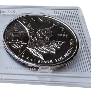 Kanada 1 Oz Silber Maple Leaf 2008 - Privy Mark Vancouver 2010 in Münzkapsel Geld-Zurück-Garantie