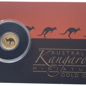 Mini Roo Goldmünze 0,5 gr Gold Känguru 2019 Australien im Blister Schneller Versand