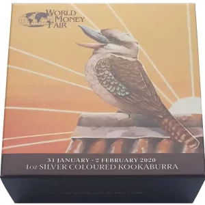 1 Oz Silber Kookaburra - World Money Fair Berlin 2020 aus Australien Limited Edition