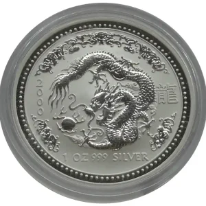 Hochwertig Australien 1 Oz Silber Lunar I Serie Drache 2000