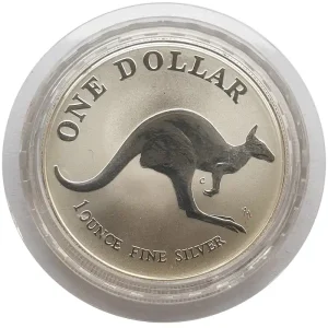 Begrenztes Angebot Australien 1 Oz Silber Känguru 1993 Stempelglanz - Original Münzkapsel
