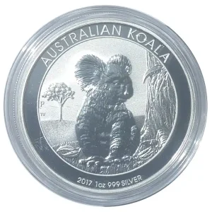 Weltweiter Versand Australien 1 Oz Silber Koala 2017