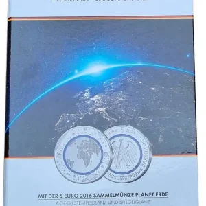 BRD: 10 x 5 Euro Blauer Planet Numisbrief Komplettkollektion ADFGJ 2016 Stempelglanz & Spiegelglanz Kracherpreis