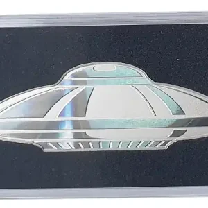 Geld-Zurück-Garantie 1 Oz Silber UFO Hologramm Prägung Shaped Coin Reverse Proof - Salomonen 2020