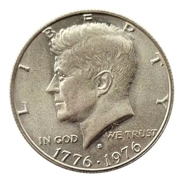 Saisonangebot Half Dollar Kennedy Silber 1976 - 200 Jahre Unabhängigkeit USA 11,5 gr 400/1000 Silber